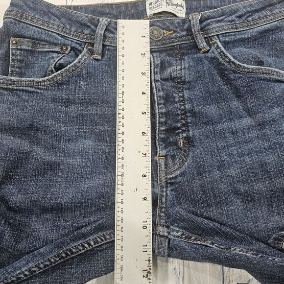 The Stronghold MENS SZ 30X32 Selvedge Jeans Denim Relaxed Tapered Button Fly Fit - Picture 3 of 16